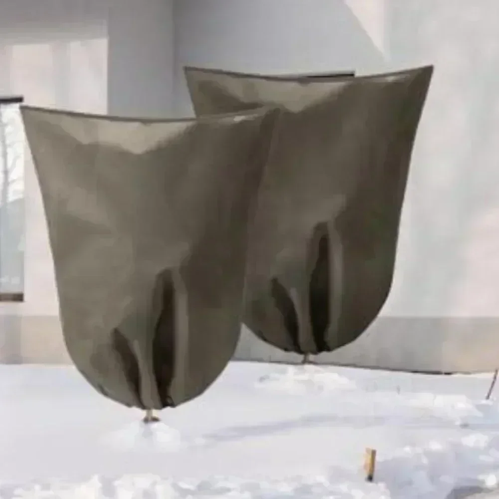 

Зимний чехол для растений с дизайном на шнурке, большая защитная сумка от замерзания для деревьев, кустарников и садовых кроватей для овощей