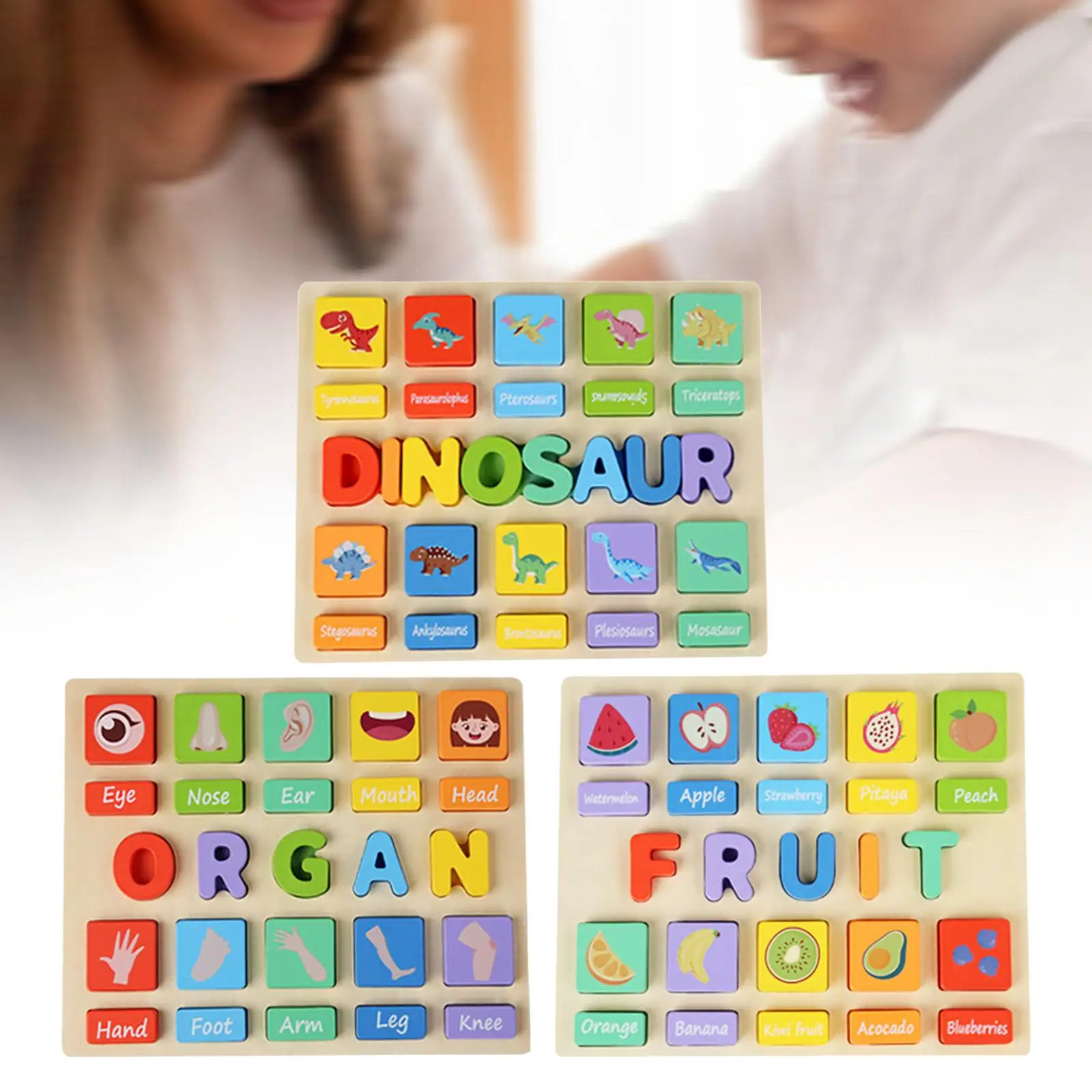 Montessori Toy Puzzle Board Training Toy Sorting Stacking Game Cognitive