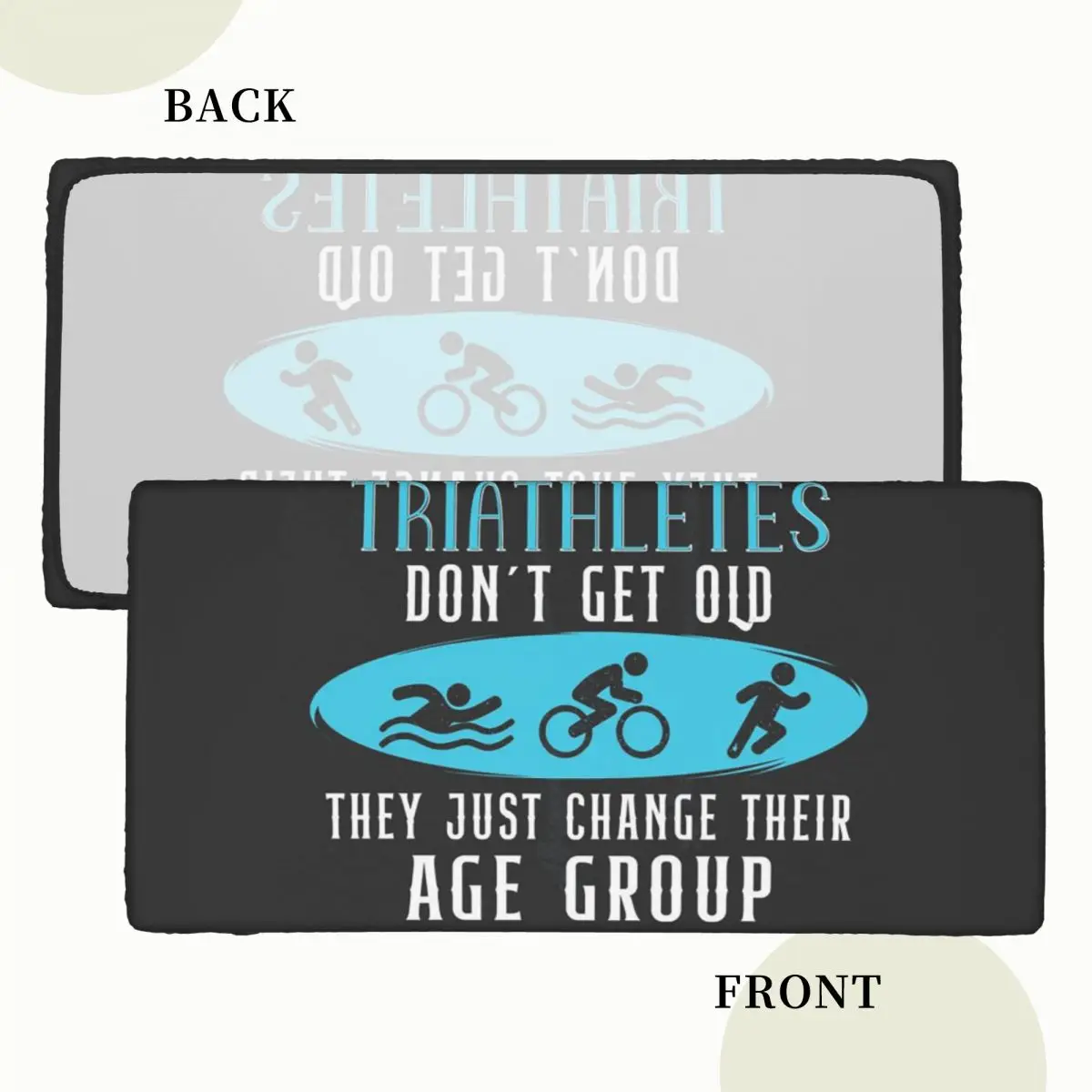 Triathlon Swimming Cycling Running Customized Rectangular Tablecloth Oilproof Table Cover for Dining Events Table Cloth