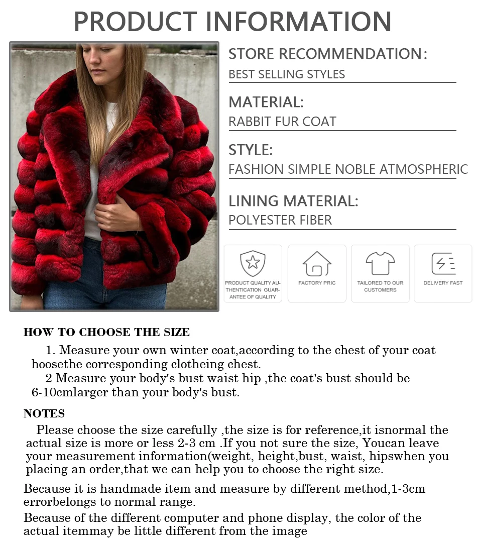 معطف الفرو الحقيقي معطف فرو الأرنب الطبيعي قصير شينشيلا ريكس معطف فرو الأرنب معاطف الشتاء للنساء الوافدين الجدد الفاخرة