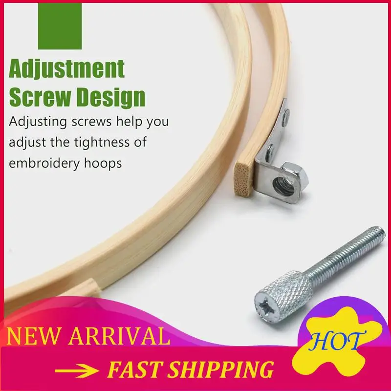 

Buy Now 2 Pieces Embroidery Hoops, Round Wooden Embroidery Hoops, Wooden Embroidery Frames For Arts Crafts Sewing
