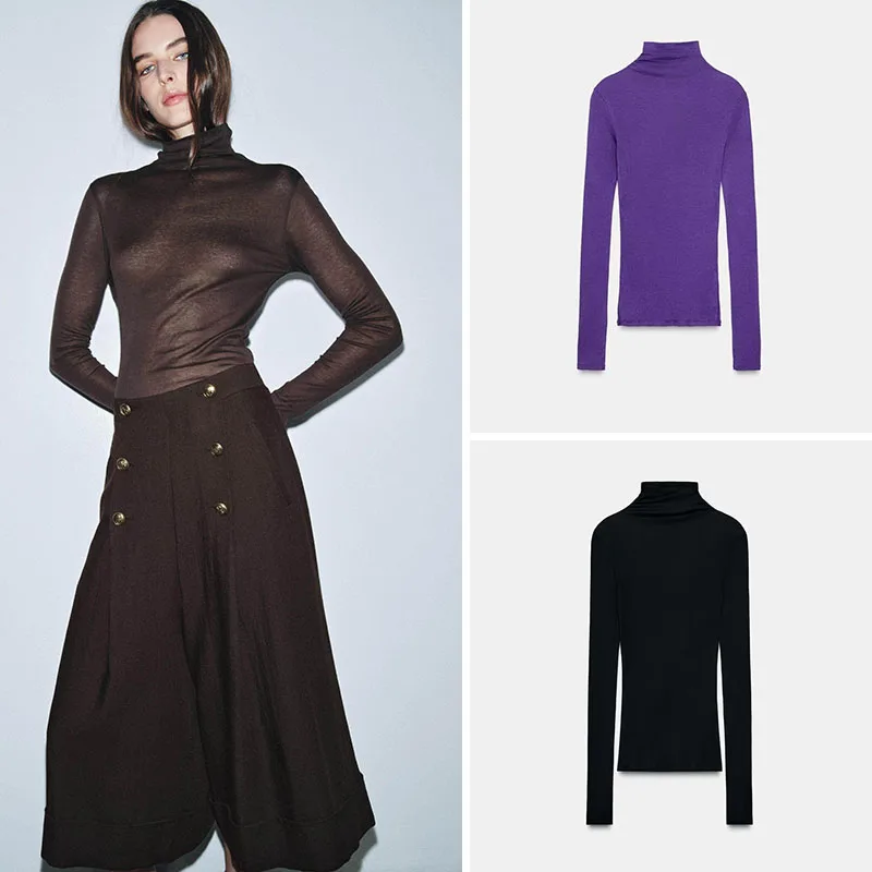 

Новое зимнее поступление, женская футболка приталенного кроя с высоким воротником, длинный свек, мягкий винтажный сказочный китайский этнический сценический костюм