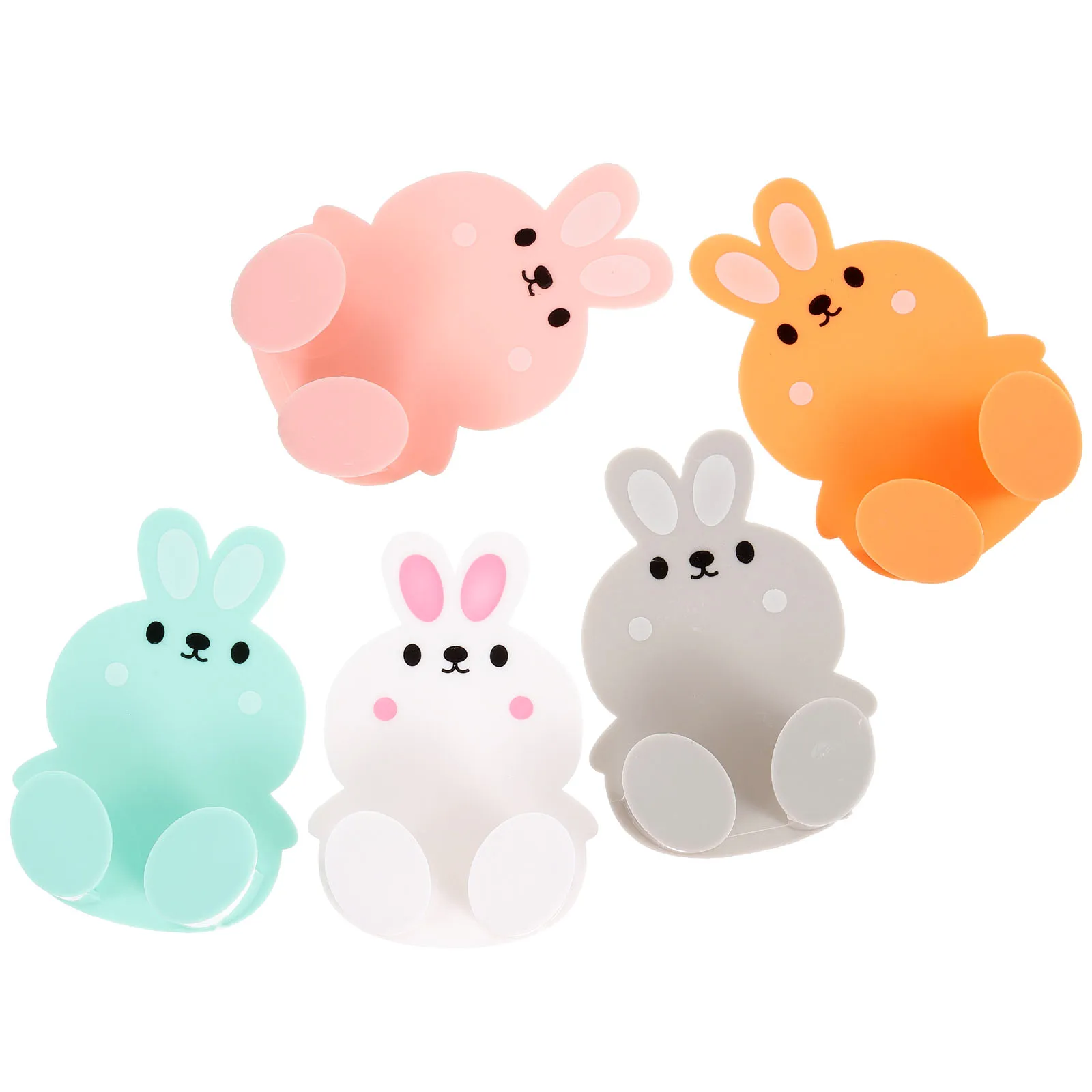 

5pcs Power Cord Hooks Adhesive Wall Organizer Electrical Plug Holder Cable Management Bathroom Kitchen ABS