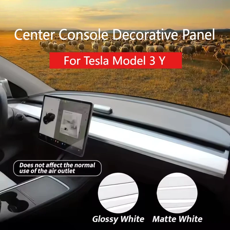 

Для Tesla Model 3 Model Y 2017-2024 отделка приборной панели, накладка на панель центральной консоли, наклейка из АБС-пластика, автомобильные аксессуары из углеродного волокна