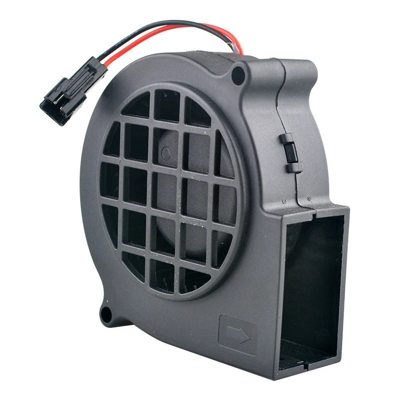 HDS‑7525H 75x75x25mm DC5V 0.58A 2‑Wire Centrifugal Blower Fan Turbo Cooling Replacement Cooler for DIY Cabinet Equipment