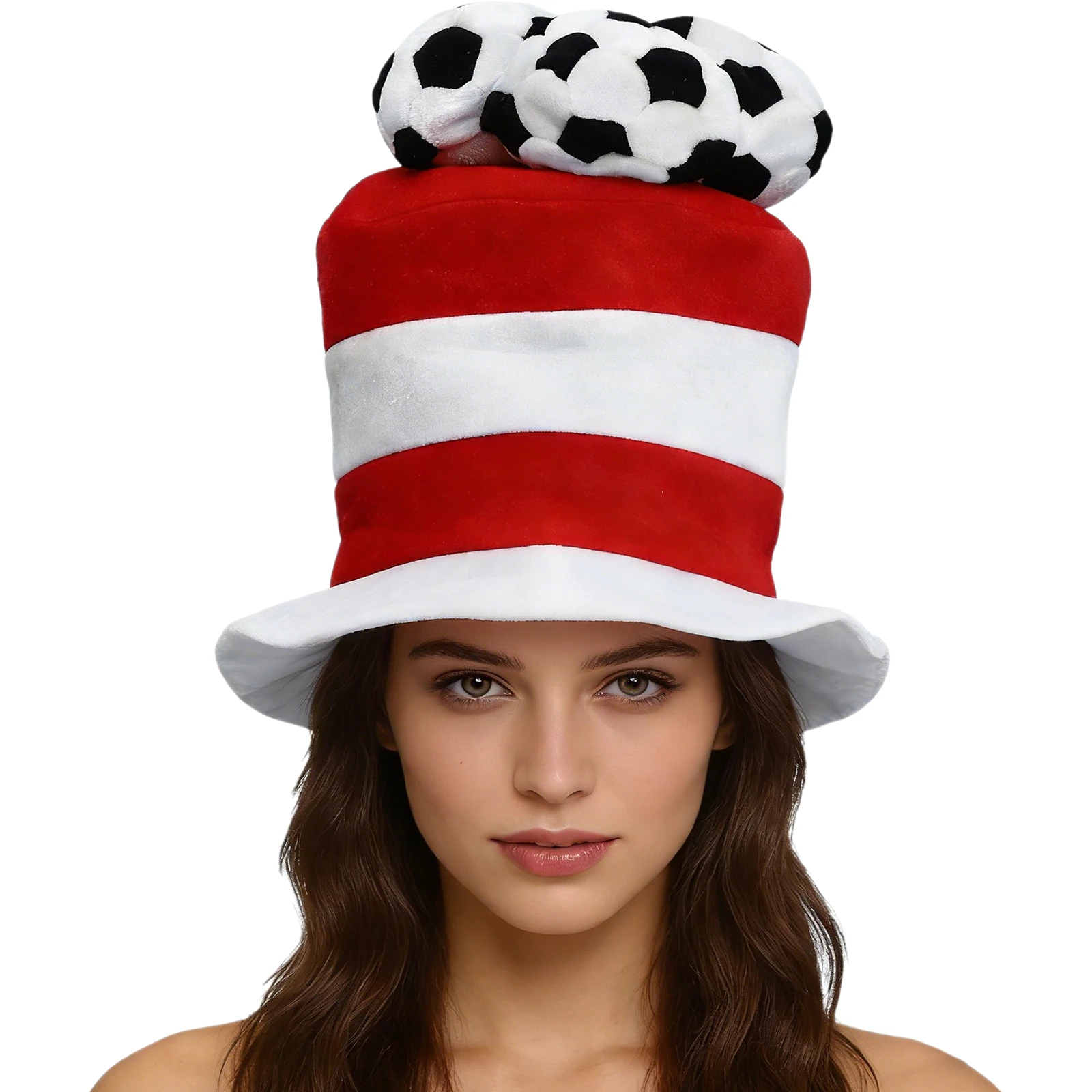 

1Pc Mardi Gras Jester Hat Adult Soccer Theme Stage Performance Clown Hat Multicolor Cosplay Party Costume Hat Colorful Funny