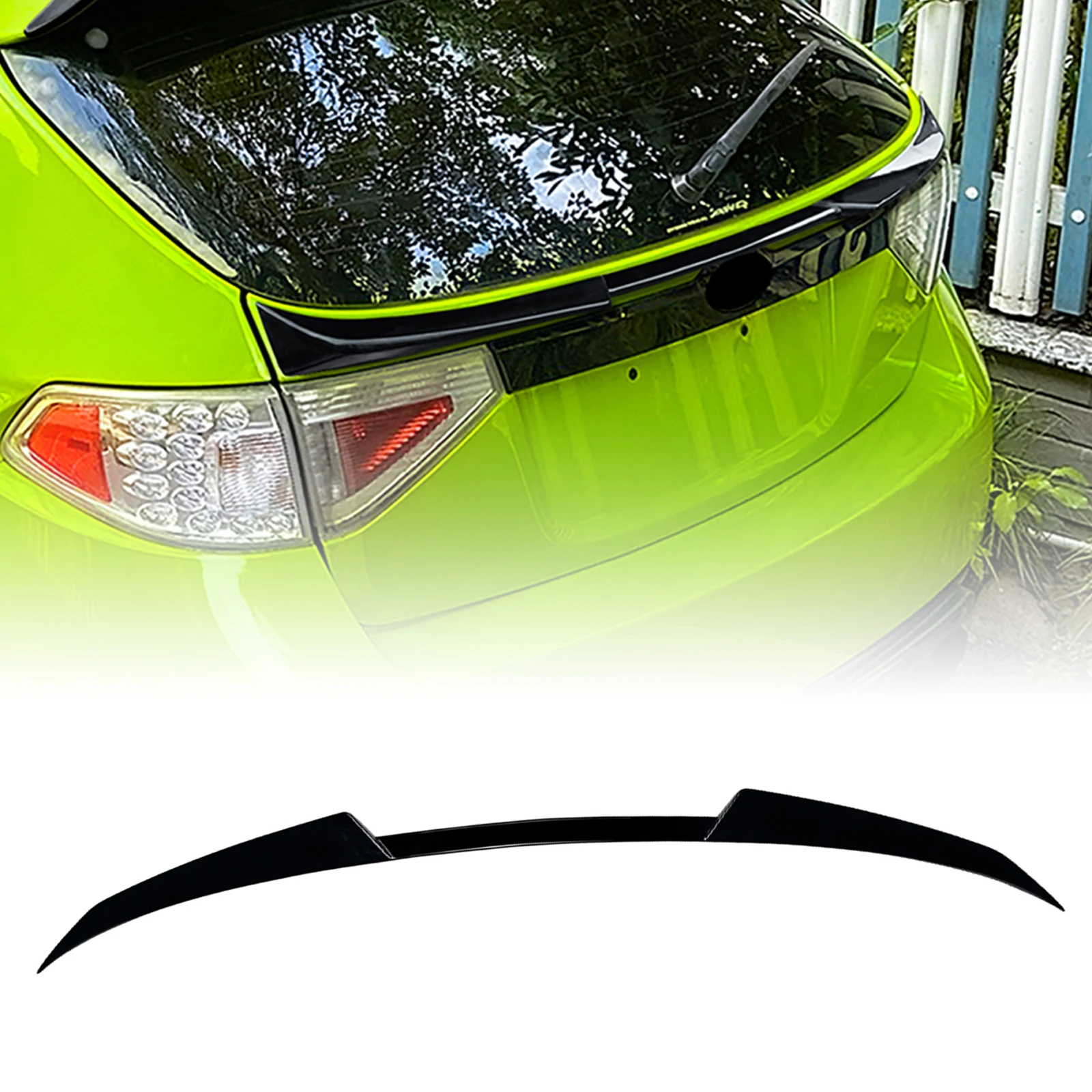 الجذع الخلفي الأوسط المفسد الجناح الشفاه الذيل الباب الخلفي مركز الفاصل لسوبارو امبريزا GRB WRX STI هاتشباك 2008-2014 #1