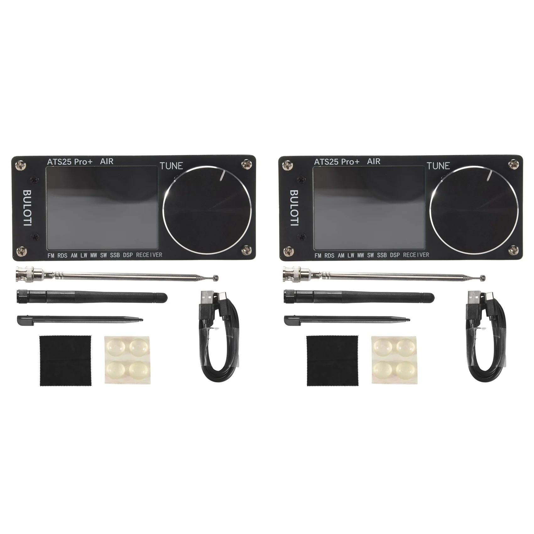 

B49C 2X ATS25 Pro+ AIR Full Band Radio Receiver FM SW SSB MW LW AIR SDR Aviation Band Receiver Supports Bluetooth WIFI