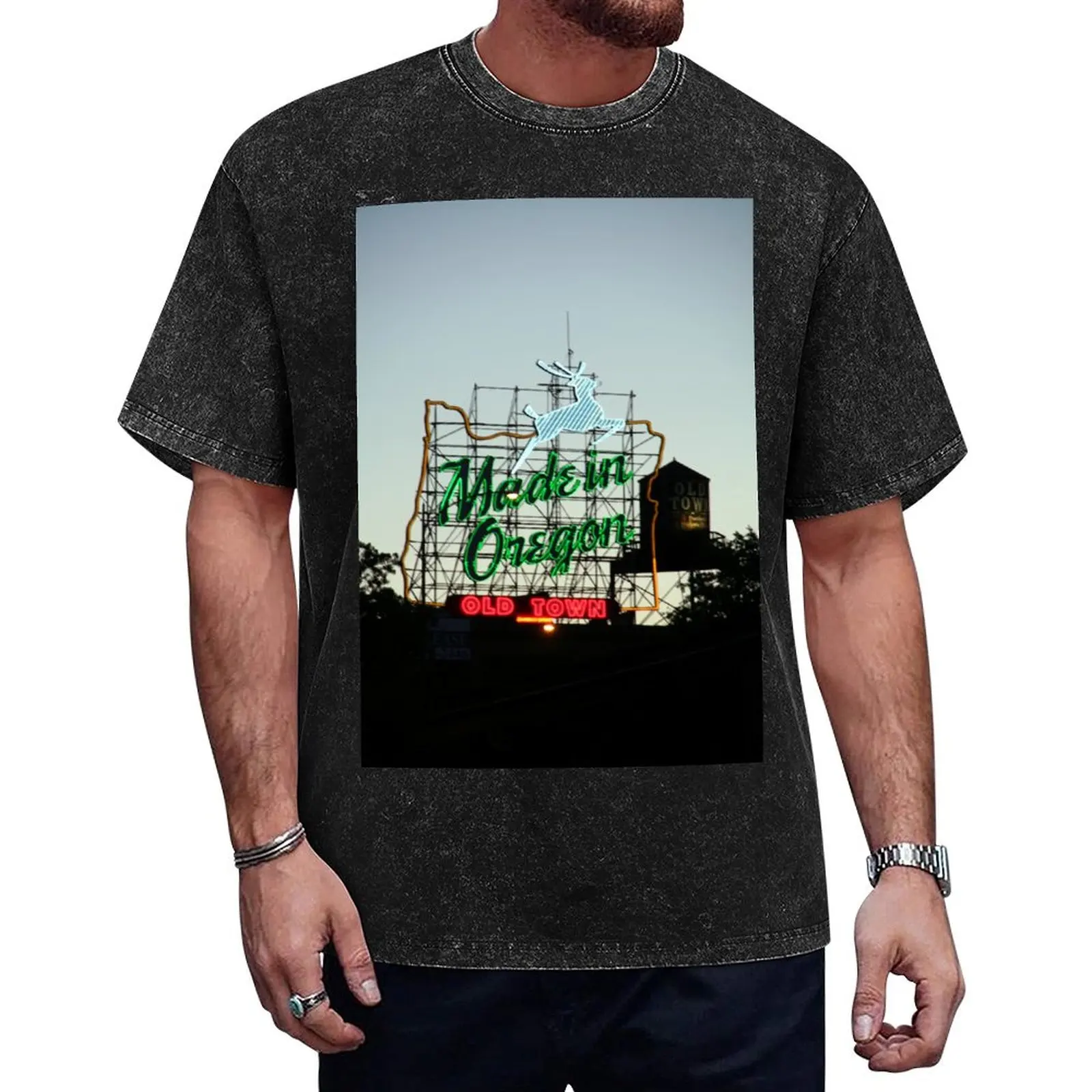 

Made in Oregon - Portland, OR T-Shirt tops baggy shirts luxury t-shirt animal prinfor boys mens t shirt