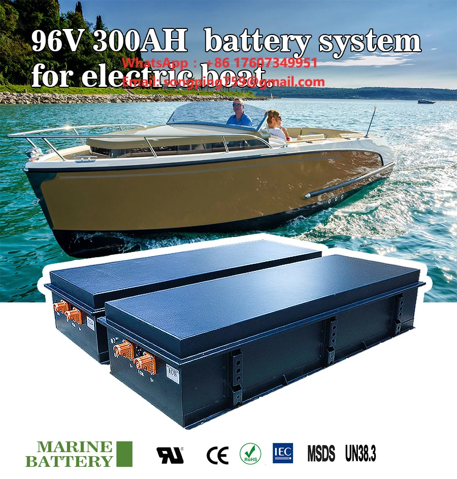 CTS Zero Emission 96V 300Ah 30kWh Marine LiFePO4 Battery Pack for Catamaran Propulsion Customized