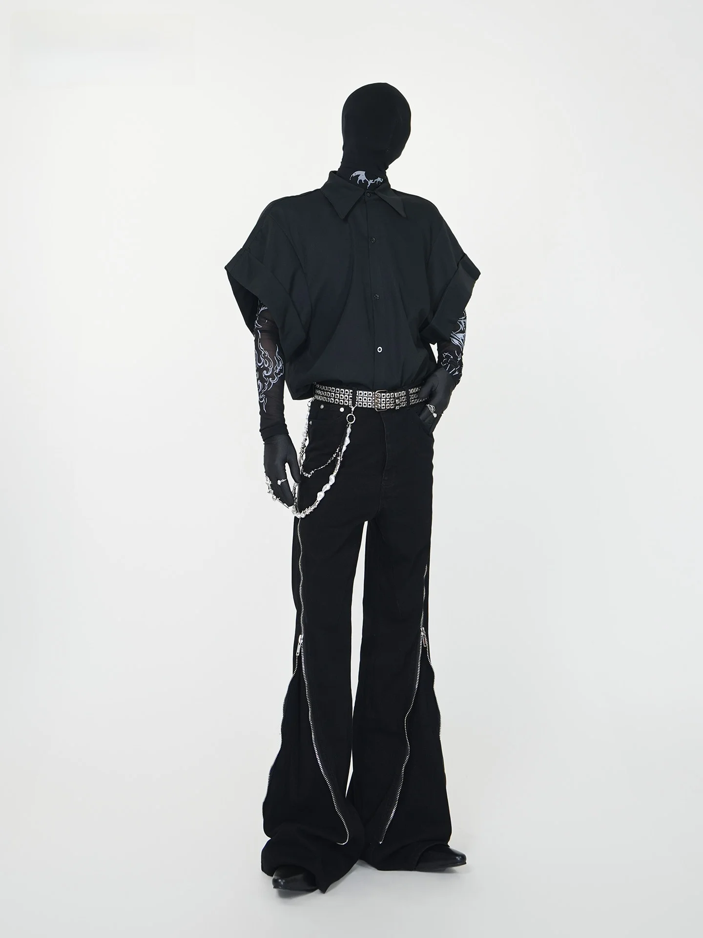 

Loose ort Sve Men's irt VE2 Cleanfit Design Wide Cuff Stage Performance Breathable Polyester Fiber Summer Faion