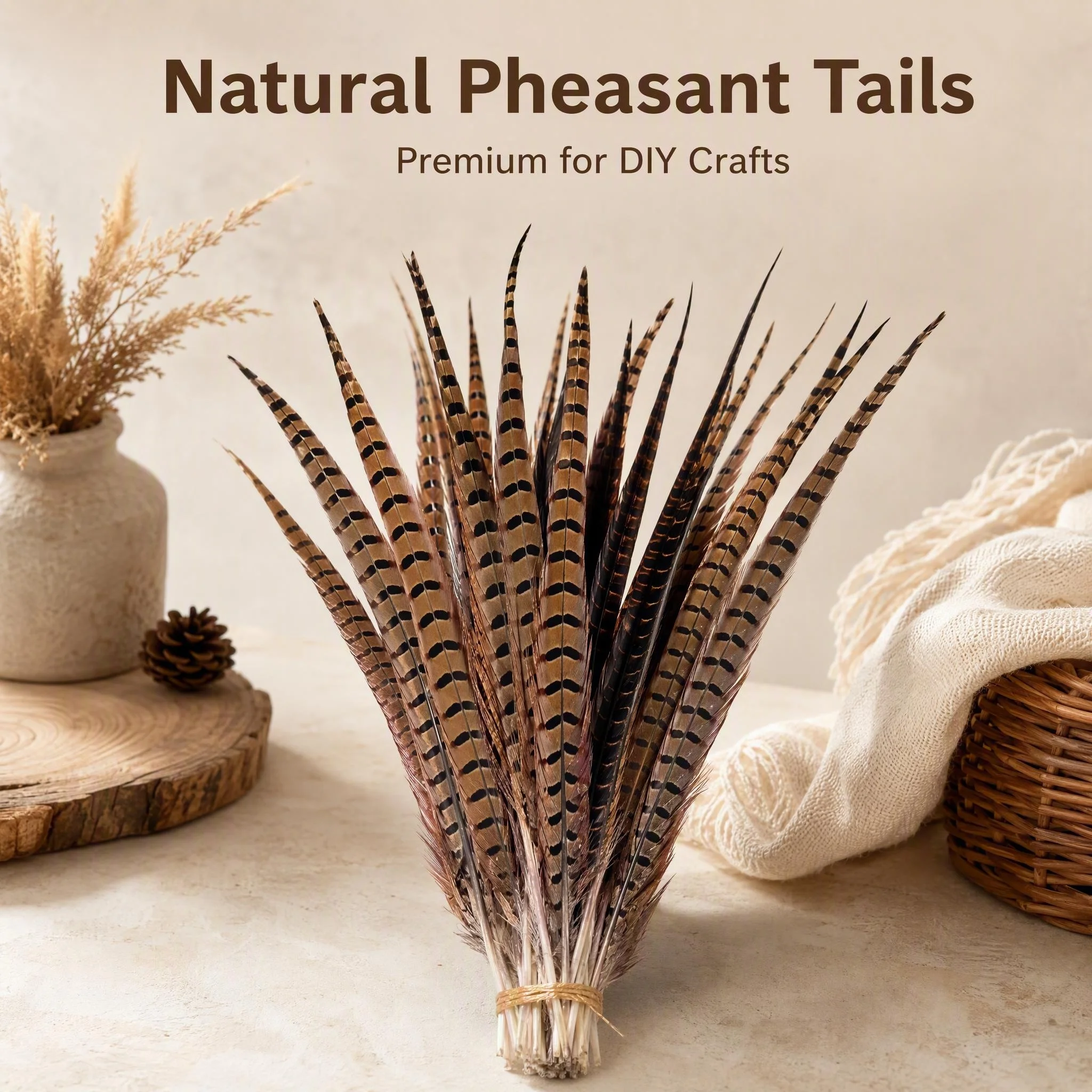 Natural Long Pheasant Tail Feathers 60-65cm 65-70cm Whole Rooster Pheasant Feathers DIY Craft Costume Decoration Supplies