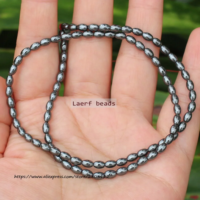 Natural Hematite Oval  4sides Twist Loose Beads ,For DIY Jewelry Making !