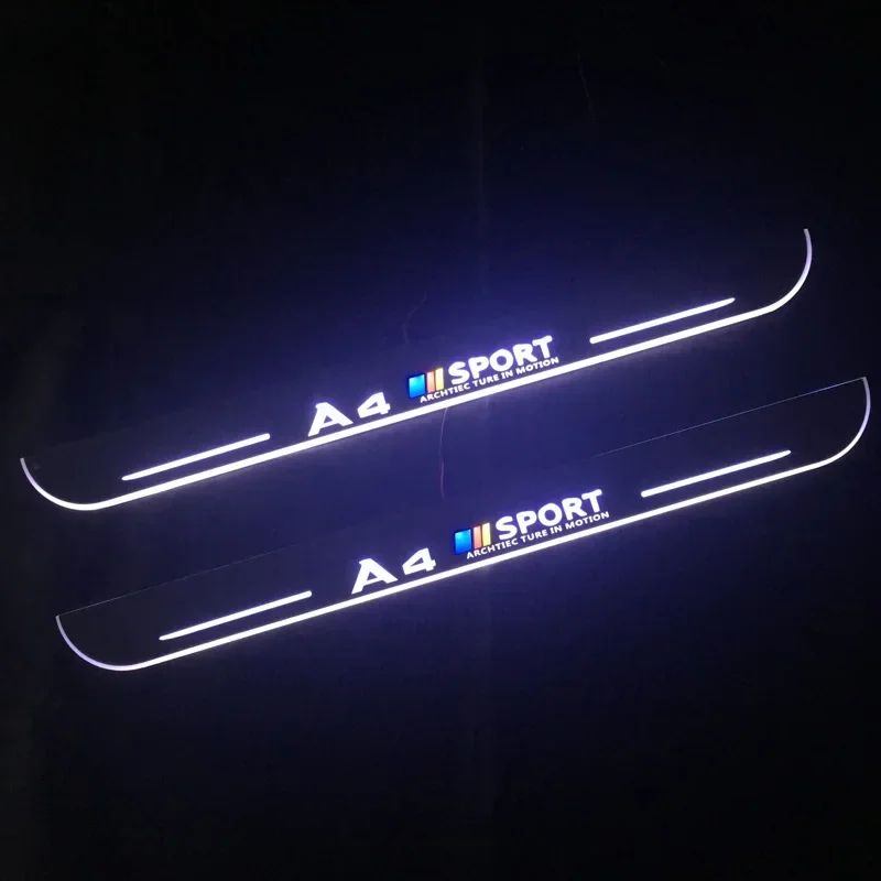 Listwa LED na progi drzwi, dynamiczna, z efektem streamingu, lampka powitalna do Audi A4 B8 B9 2008 - 2018 2019