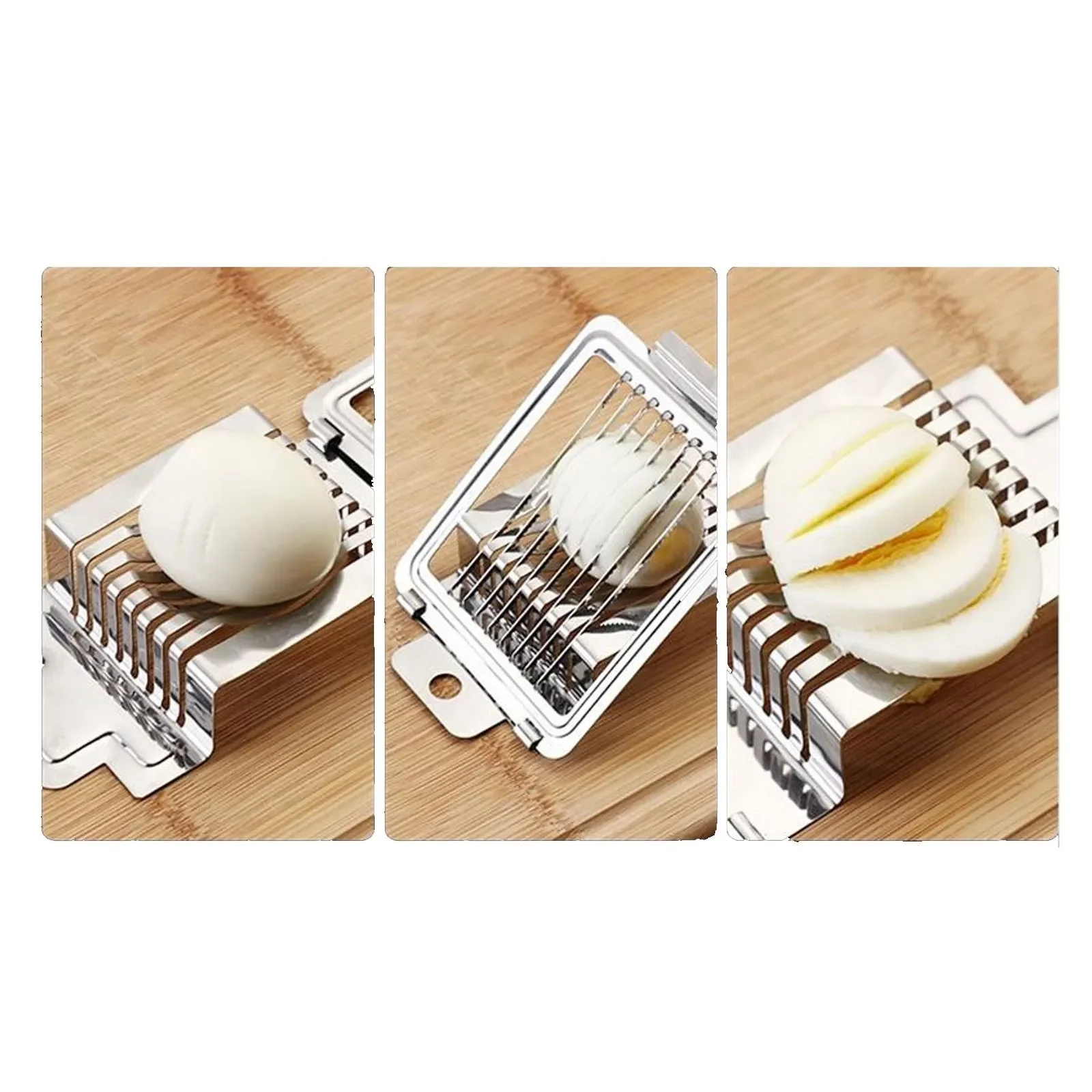 Multipurpose Mini Egg Slicer Cutter - Hard Boiled Eggs Ham Mushroom Strawberry Soft Fruit Manual Cutting Kitchen Tool