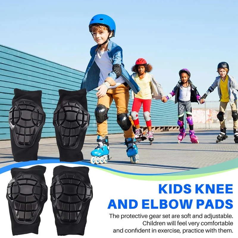 SMIEA الأطفال مجموعة تروس واقية لينة طفل وسادات الكوع منصات الركبة ل التوازن دراجة سكيت مضمنة الأسطوانة سكيت سكوتر ، S