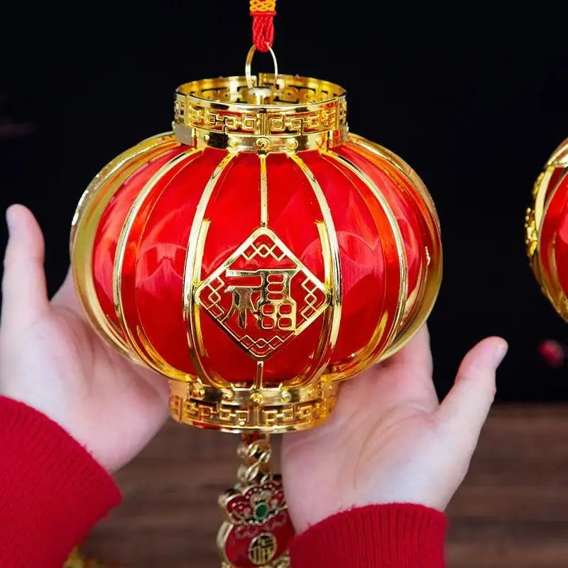 

2025 Happy New Tear Festive Red Lantern Ornaments Outdoor Waterproof 3D Pendants Lucky Fortune Wedding Moving Decorations Gifts