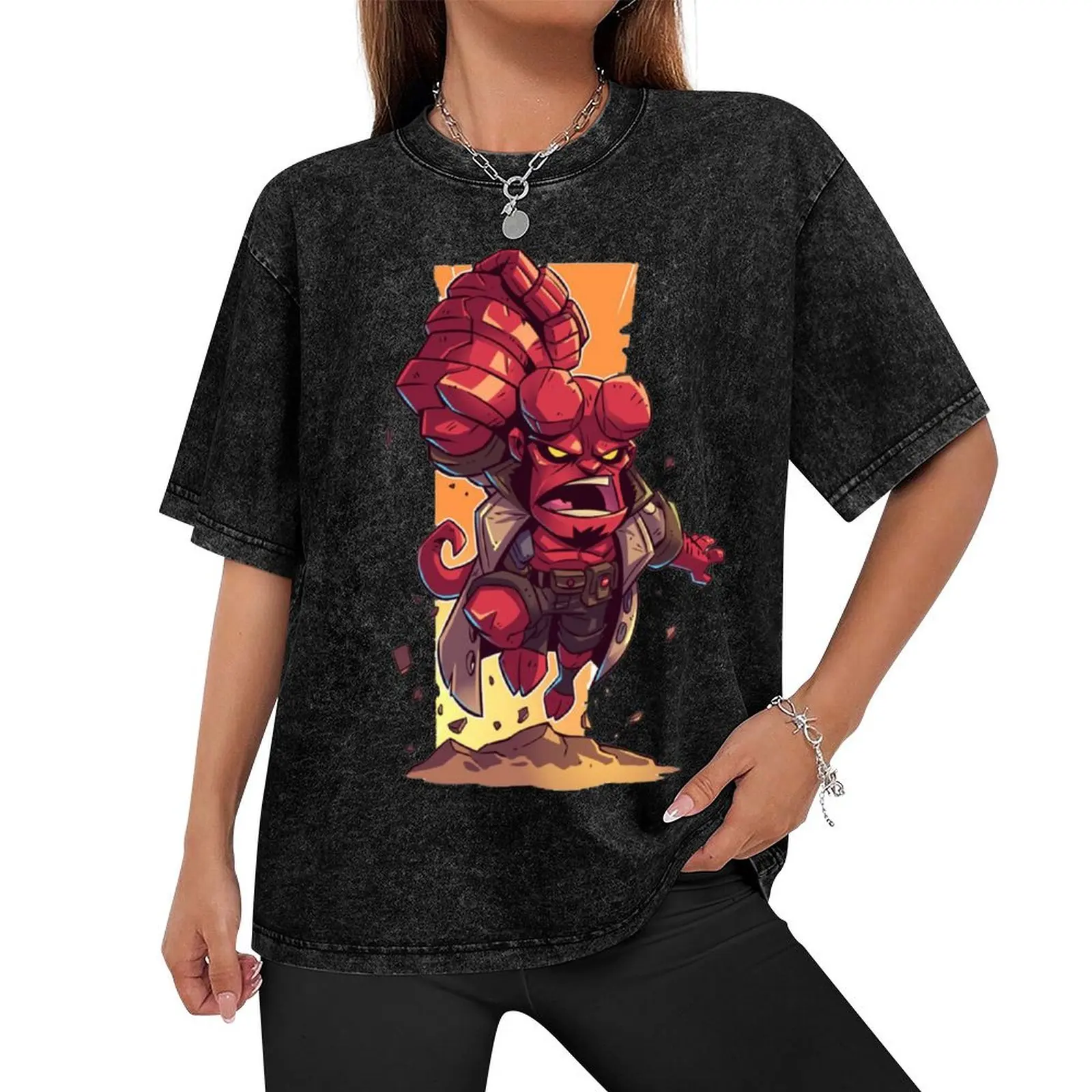 Hellboy ?s Coming T-Shirt custom t shirt plus size clothes mens t shirts casual stylish