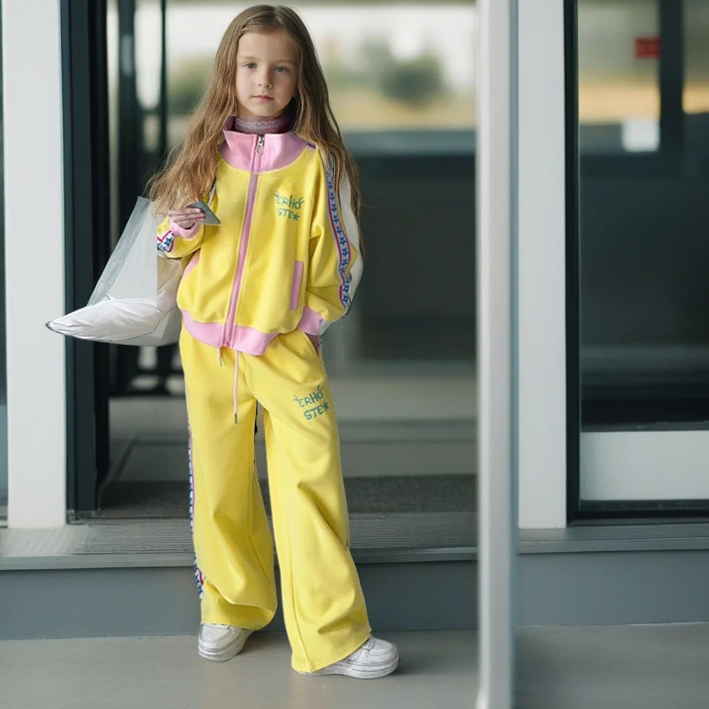 teen-girls-sweatshirt-set-spring-autumn-kids-clothes-fashion-printed-yellow-outerwear-casual-pants-2pcs-school-children-costumes