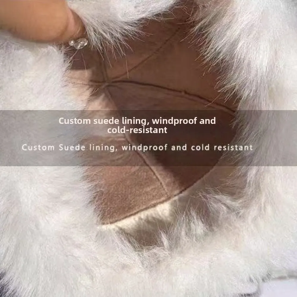 New Faux Lambswool Mongolian Hat Thick Ear Covering Winter Hat Warm Soft Basin Hats Cold Weather Wear