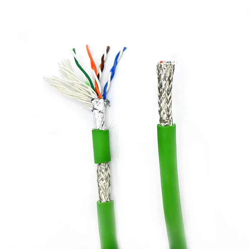 

Industrial Ethernet IE FC TP Trailing Cable CAT6A PUR PVC SF/UTP Flex Shield Copper Chain Networking Wire for Automation System