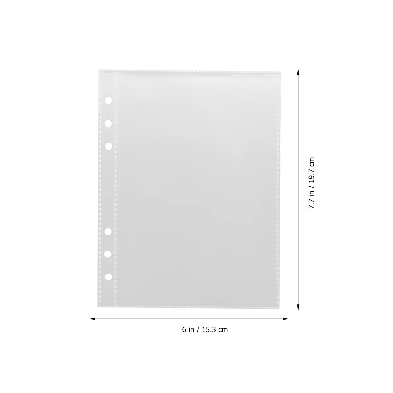 

Card Album Refill Pages Clear Card Sleeves Transparent Photo Album Replacement Pages 3 Books Wear-Resistant PP Material