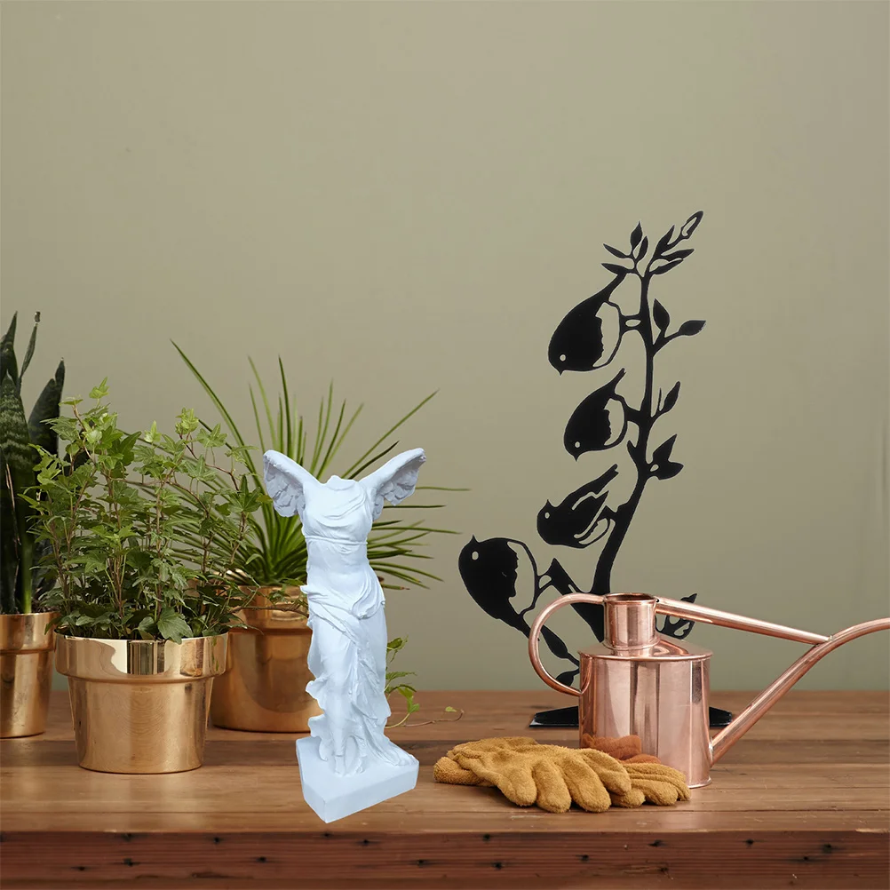 Statue Decorative Tabletop Crafts Fashion Exquisite Ornament Harp Female Bust Sculpture Resin Creative Household Office