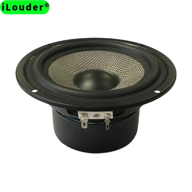 6 Inch 80mm-Ferrite Double Magnet Anti Magnetic Cover Bass Mid Woofer 4Ω/8Ω Optional RMS Power 30W 87DB Fiber Glass Speaker