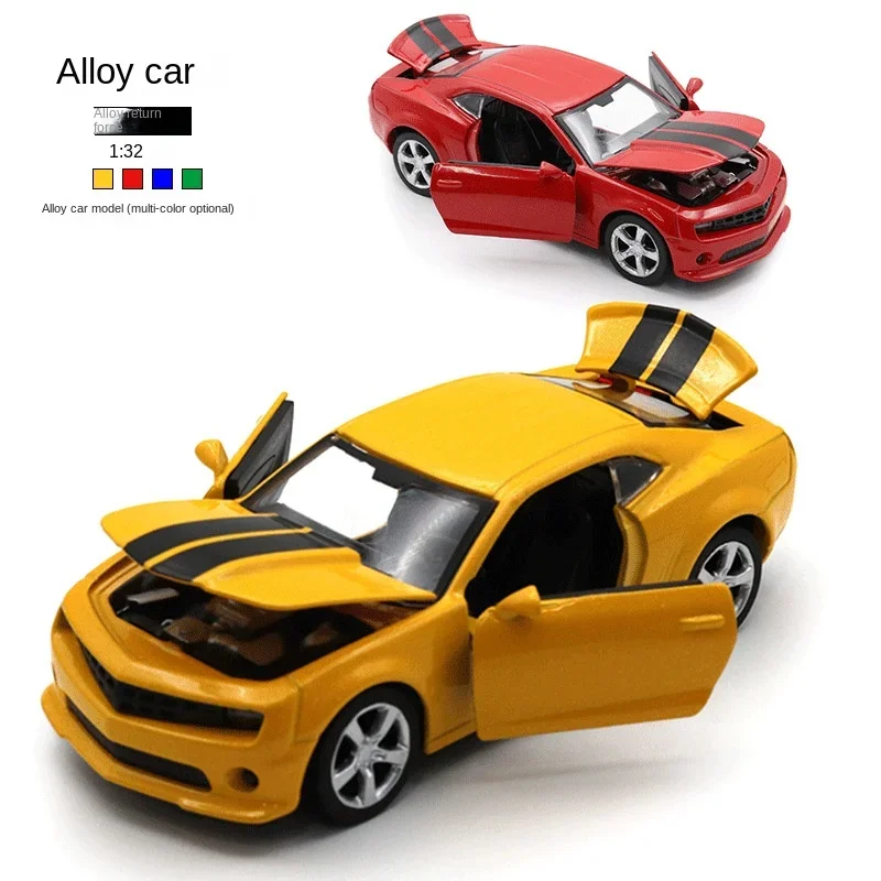 New 1:32-in-One Bumblebee Classic Car Model Children's Toy Car Decoration Warrior Car Model Can Open the Door Wholesale Vintage