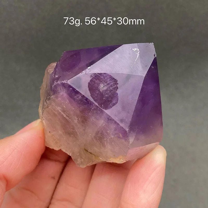 100%  Natural Purple Pointed Octahedral Amethyst Mineral Specimens Stones  Crystal jewelry beadsfrom China