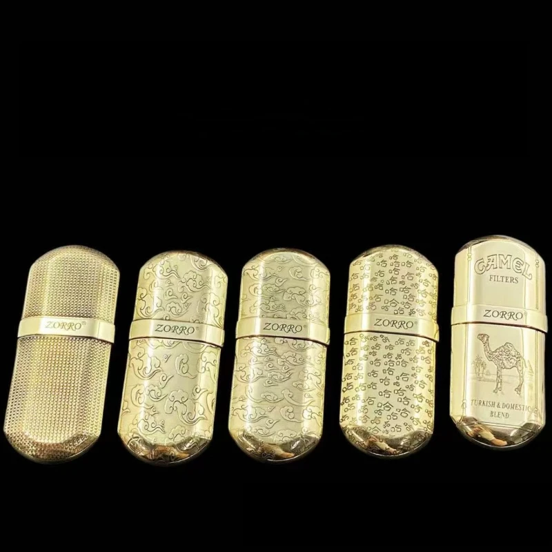 ZORRO 516 Mini Carving Trench Lighter Portable Compact Grinding Wheel Open Flame Lighter Cigarette Accessories Men's Gift - Image 4