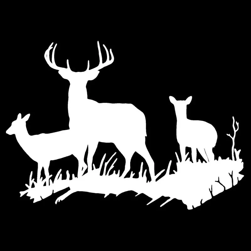 New Design Fun Deer Family Car Styling Decorative Accessories Decal Waterproof Car Sticker PVC,18cm