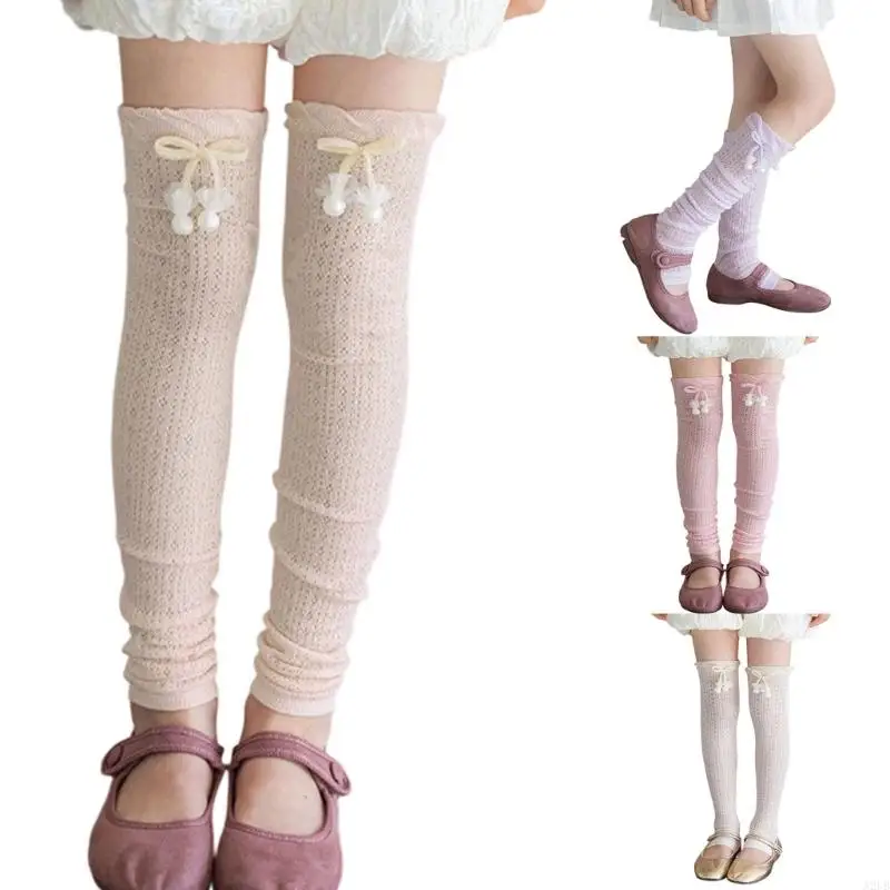 2Pcs Children's Sun Leg Sleeves Breathable Fabric Comfortable Fit Perfect for Spring and Summer Wear A2UB