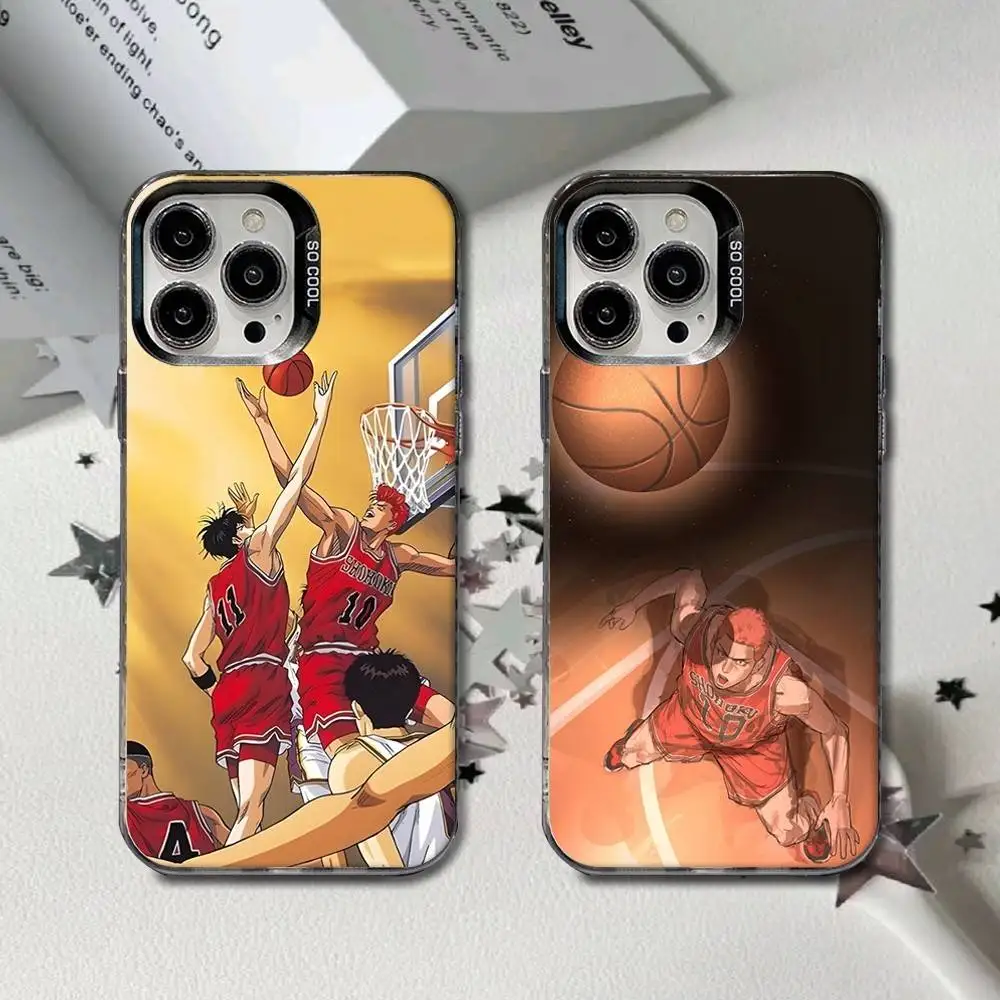 

Cool S-Slam D-Dunk Basketball Phone Case For iPhone 16,15,14,13,12,11,8,7,Pro,Max,Plus,Mini,XS,SE Anti Fall Black Matte Hard