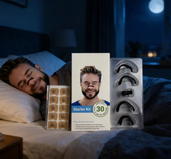 

Skin Safe Magnetic Nose Strips,Sport Nasal Dilator,Intake Breathing Nasal Strip Starter Kit Boost Oxygen Snore Reducing Aids