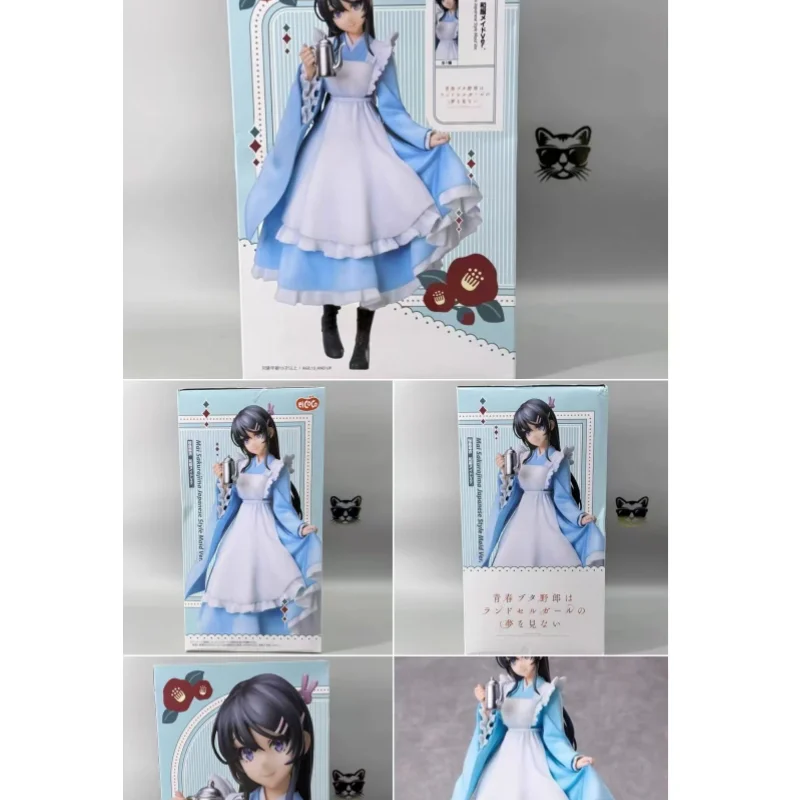 

Genuine Elcoco Rascal Does Not Dream Of Bunny Girl Sakurajima Mai The Kimono Maid PVC Action Figure Collection Toy Gift Original
