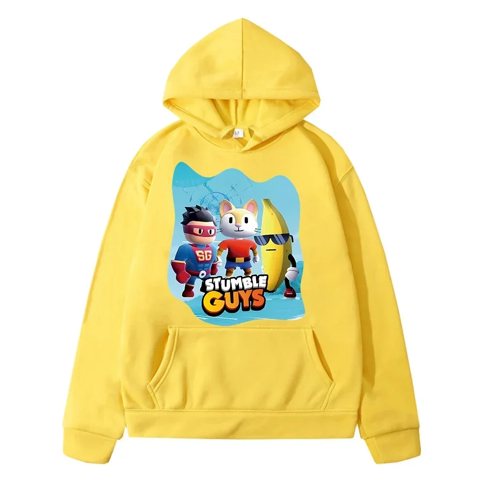 kids Print Hoodies Stumble Guys anime hoodie Fleece Sweatshirt Autumn Jacket Casual Tops pullover y2k sudadera boy girls clothes