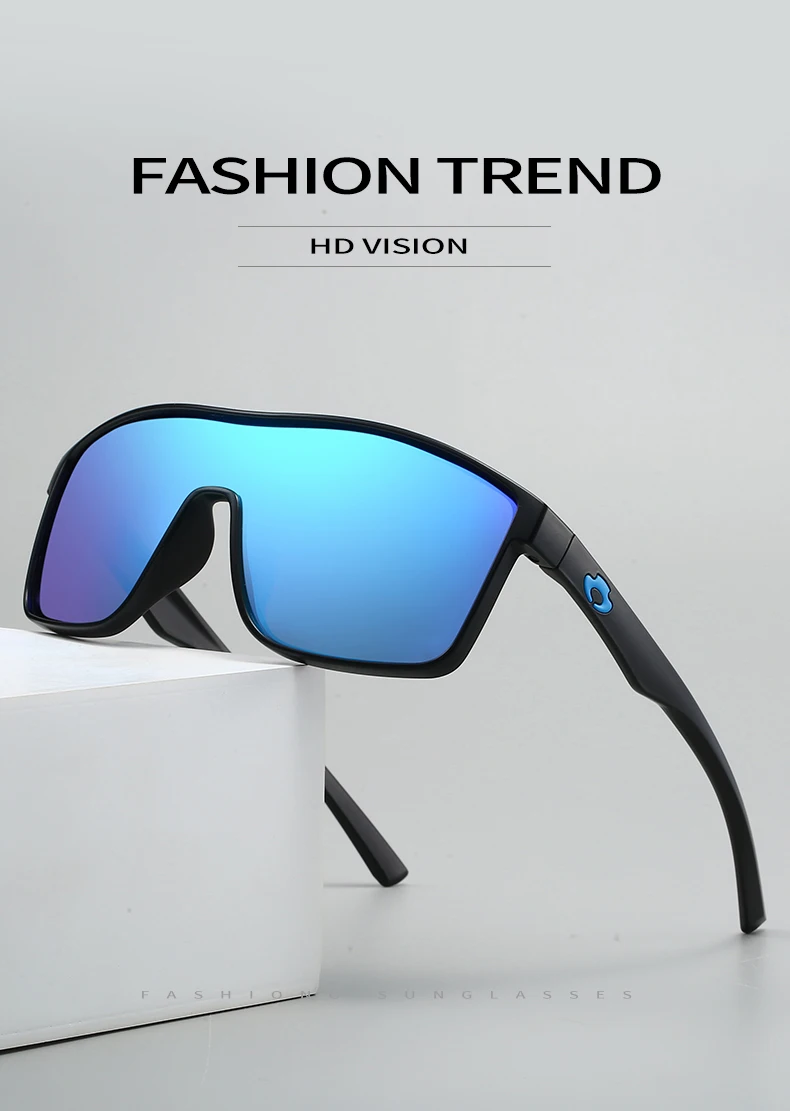 

BLUE OTTER Polarized Sunglasses UV400 Anti-Glare Square Oversized Driver Mirror Sun Glasses for Men And Women Fashion Goggles