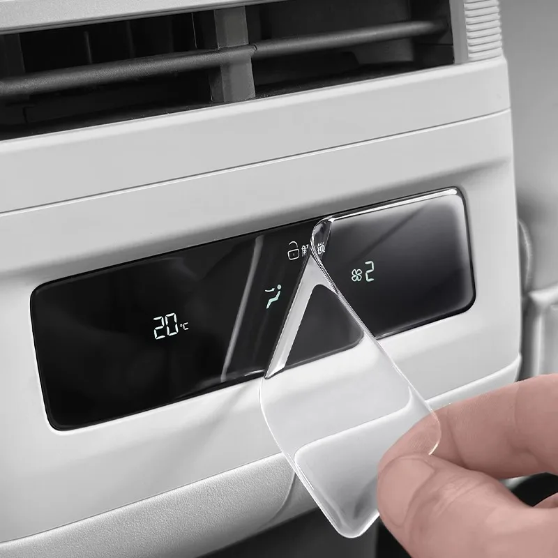 Pegatina Decorativa de Epoxi para el Panel Climático Trasero del BYD Ti7, Accesorios de Protección Interior Antidesgaste