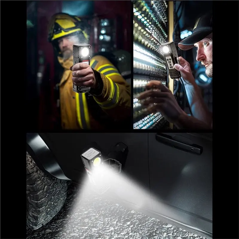 My Home Multifunctional Work Light T Rechargeable Flashlights High Lumens COB Light Flashlight For Camping Outdoor