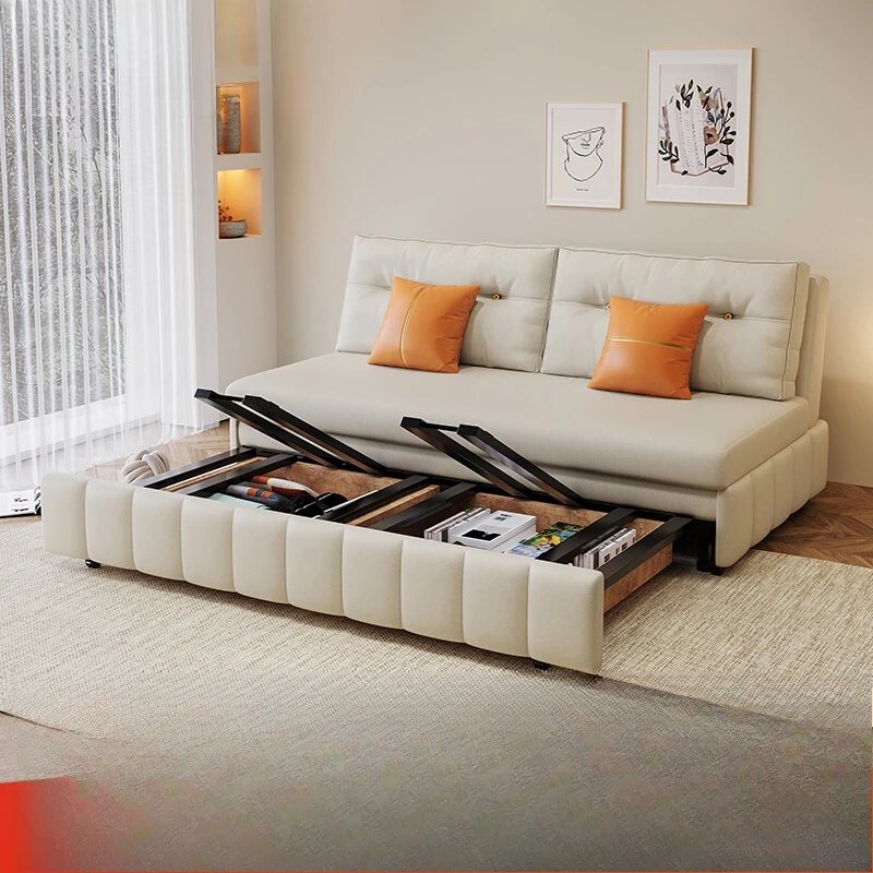 Cat scratching cloth sofa bed small apartment multi-functional living room foldable dual-purpose storage sitting and lying