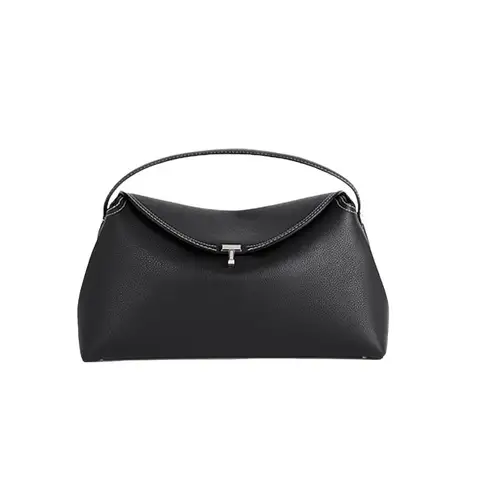 Pillow bag, hand-held crossbody bag, high-end sense, large capacity commuting women's bag, cowhide single shoulder armpit bag