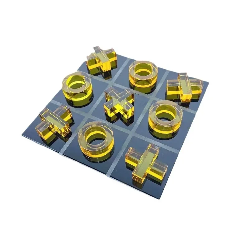 Modern creative crystal chessboard crystal ornament, model room sales department living room, entrance famous hotel bedside