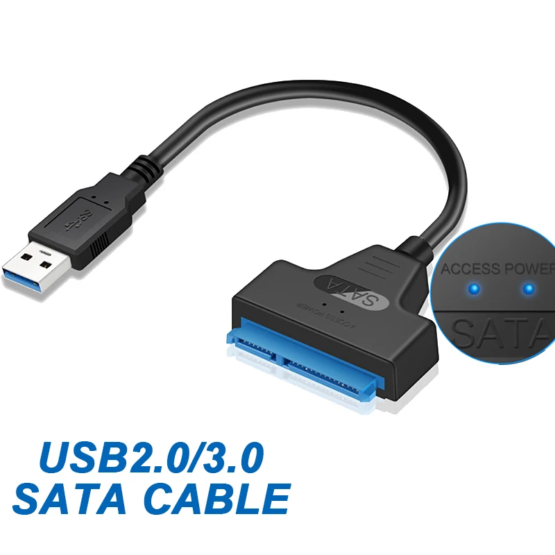 50-20 CM USB 3.0 SATA Cable Adapter Extension Computer Cables Connectors Support 2.5 Inches External Ssd Hdd Hard Drive USB Sata