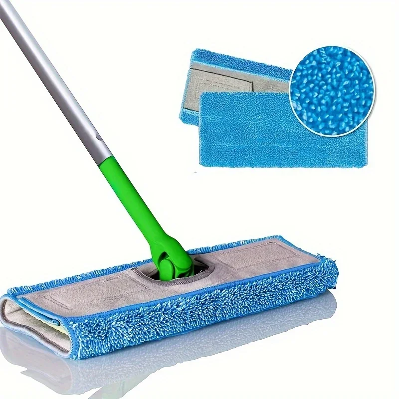 Premium Microfiber Mop Pads Refill Compatible With Sweeper Mop, Reusable Machine Washable Adhesive Replacement Mop Cloth