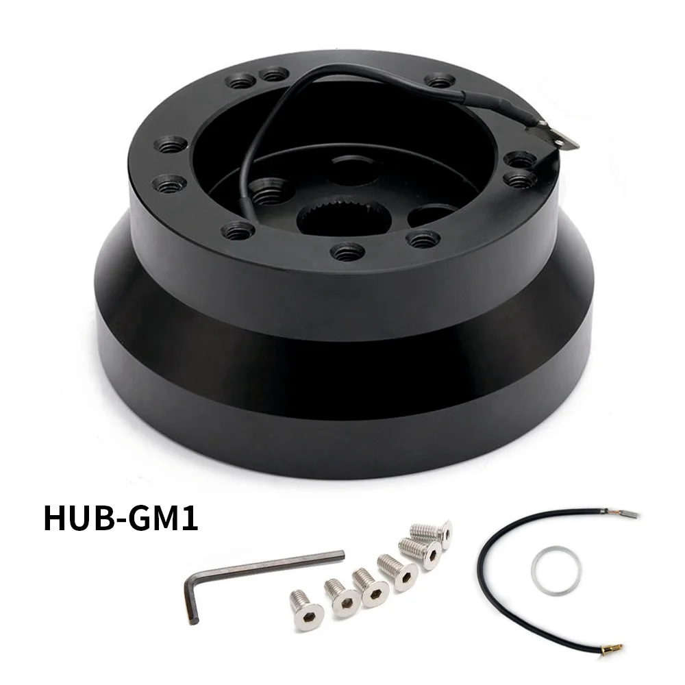 Car HUB Sports 5&6 Hole Aluminum Steering Wheel Short Hub Adapter Boss Kits For GM Chevy Steering Wheel Installation Kit HUB-GM1