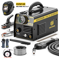 HZXVOGEN MIG-200 3 in 1 Semi-Automatic Welding Machine MMA/Gasless MIG/Lift TIG IGBT Non Gas Inverter Welder Synergy Tool Welder