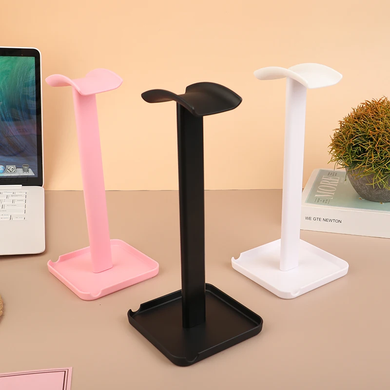 ABS e TPU Universal Headphone Stand Holder, Space Saving Gaming Headset, Desktop Earphone Hanger, Display Rack, 1pc