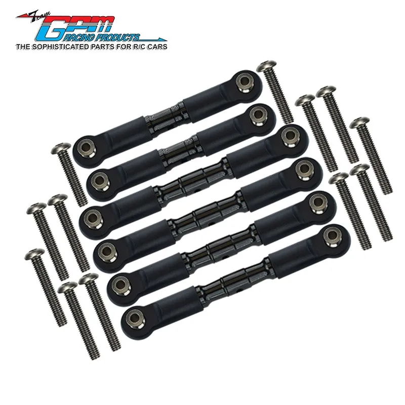 Biellettes de direction réglables en aluminium GPM pour ARRMA 1/10 Granite Mega Senton 3S BLX-mise à niveau des pièces de voiture de course