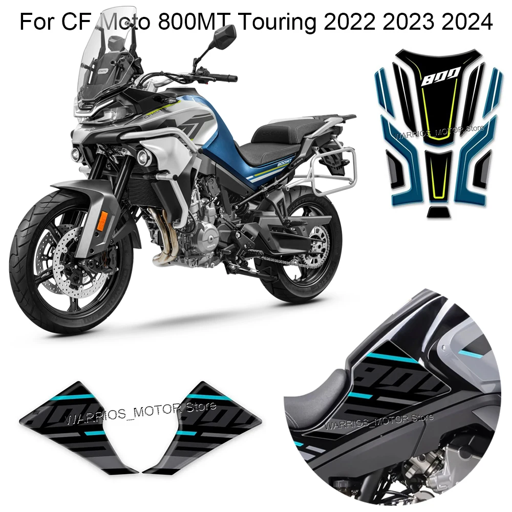 

800 MT 800MT MT800 Motorcycle Accessories 3D Epoxy Resin Sticker Protection Kit For CF Moto 800MT Touring 2022 2023 2024